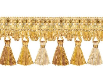 Florence Tassel Fringe Gold