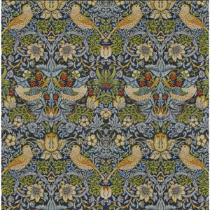 William Morris Tapestry Strawberry Thief Cobalt