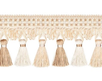 Florence Tassel Fringe Beige