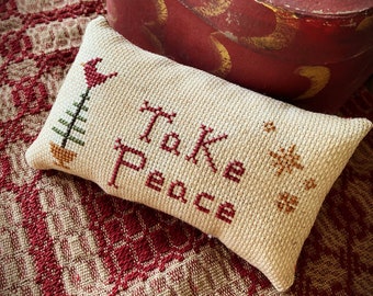 Sale CROSS STITCH PDF pattern download Take Peace