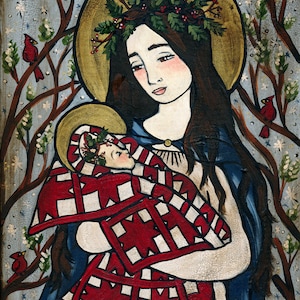 Woodland Madonna 8x10 PRINT - Etsy