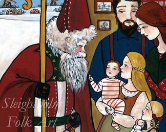 PRINT A Visit From St Nicholas christmas art