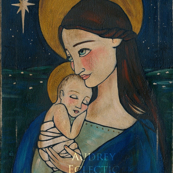 PRINT Madonna in Blue 8x10