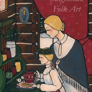 PRINT Little Lucia 8x10 swedish christmas art