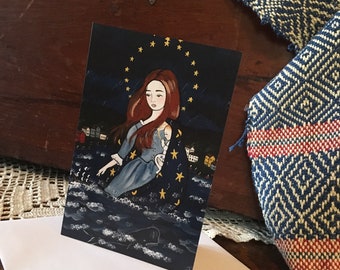 CARD Stella Maris Star of the Sea 4x6 notecard w envelope