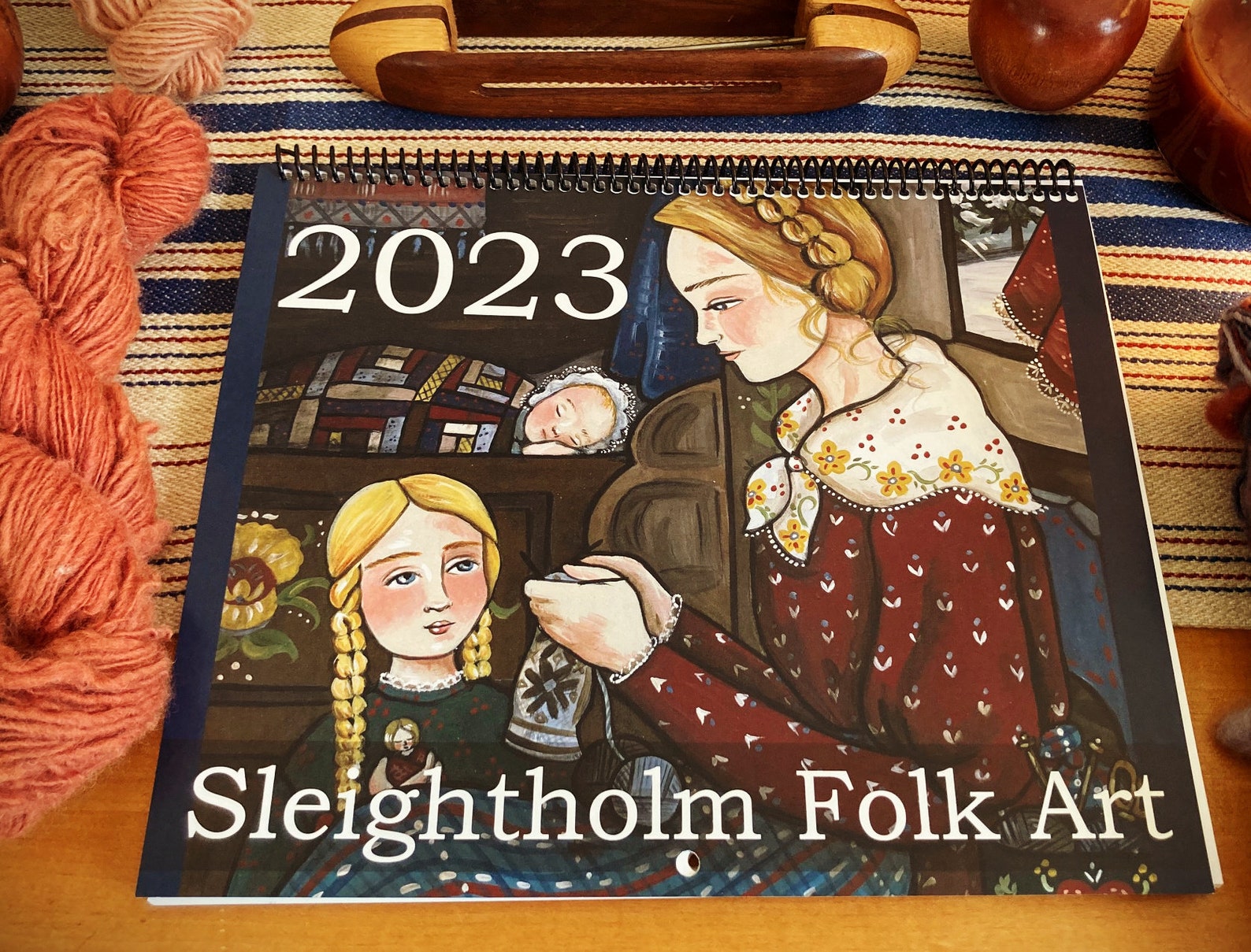 SALE 2023 Sleightholm Folk Art Calendar Etsy