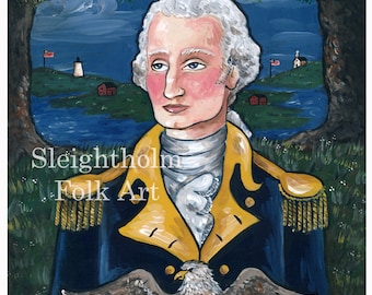 IMPRESSION d'art George Washington 8 x 10 président de la Révolution américaine