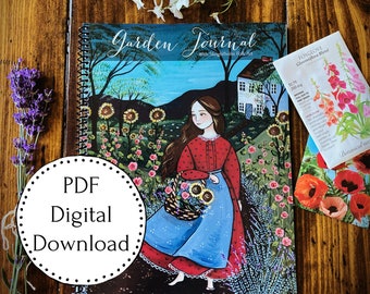 PDF Digital Download Garden Journal