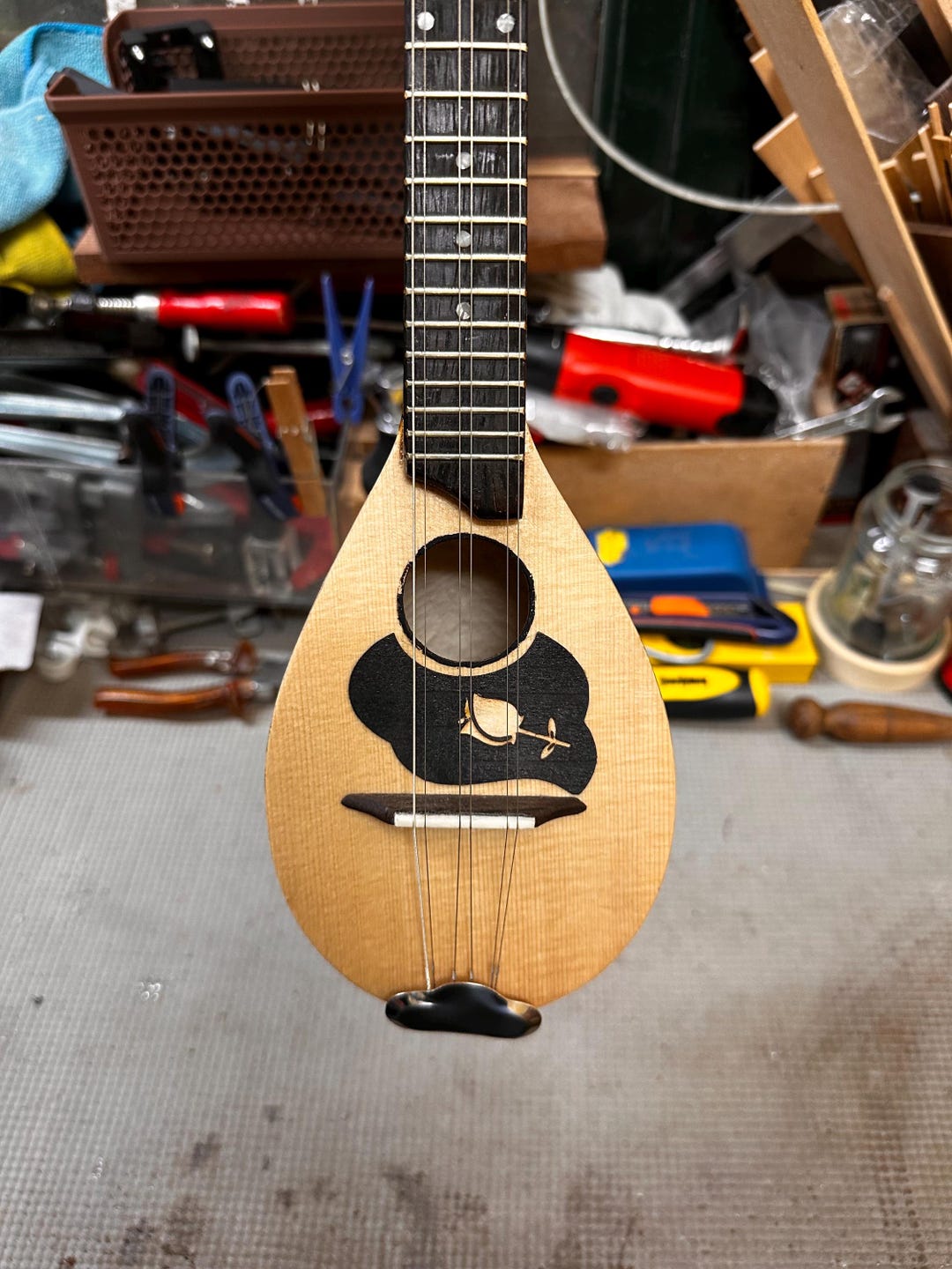 Spruce Instruments Handmade Spruce Top Baglamas KSB Brown| Greek Rebetiko Instrument With ...