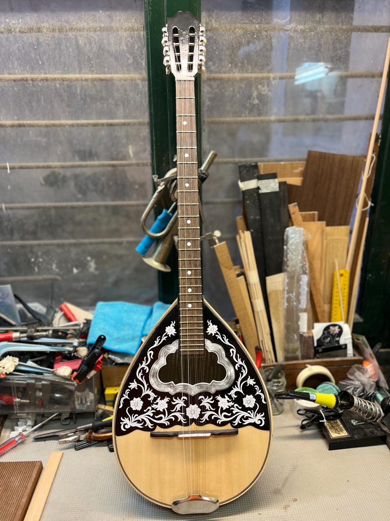 4 Strung Instruments Handmade Greek Bouzouki TSB4| Traditional 4-string Instrument With Gig ...