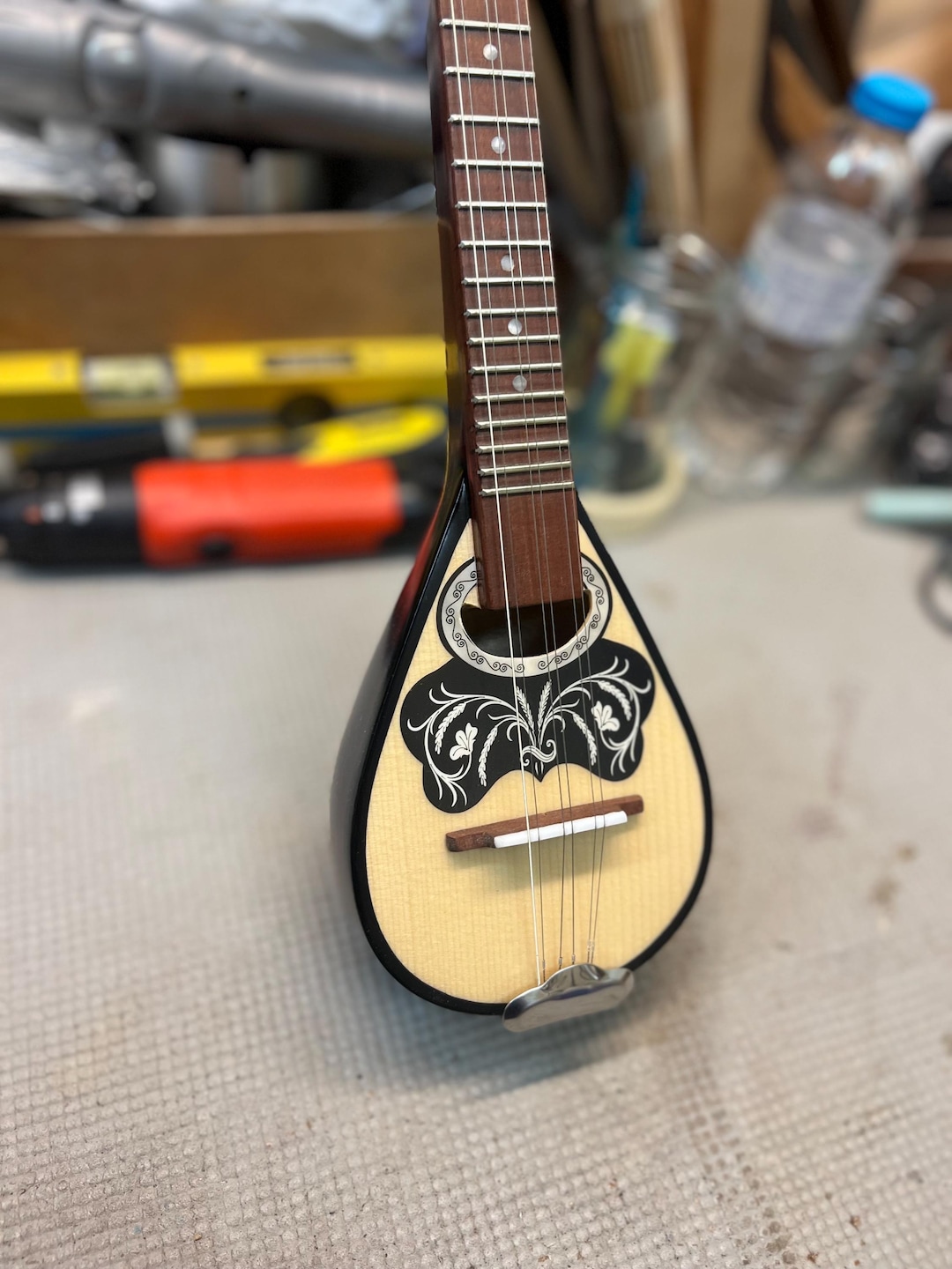Greece Small String Instruments Handmade Greek Baglamas | 3-string (6-string) Rebetiko Instrument ...