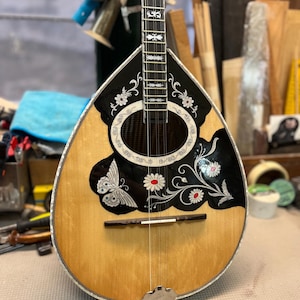 Handmade Greek Traditional 3-String Bouzouki TSB3 |6-String Original Greek Bouzouki |Greek 3-string Bouzouki including bag and extra strings