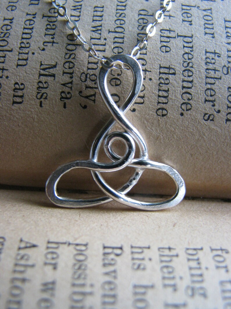 Celtic Infinity Mother and Child Necklace Sterling Silver | Etsy