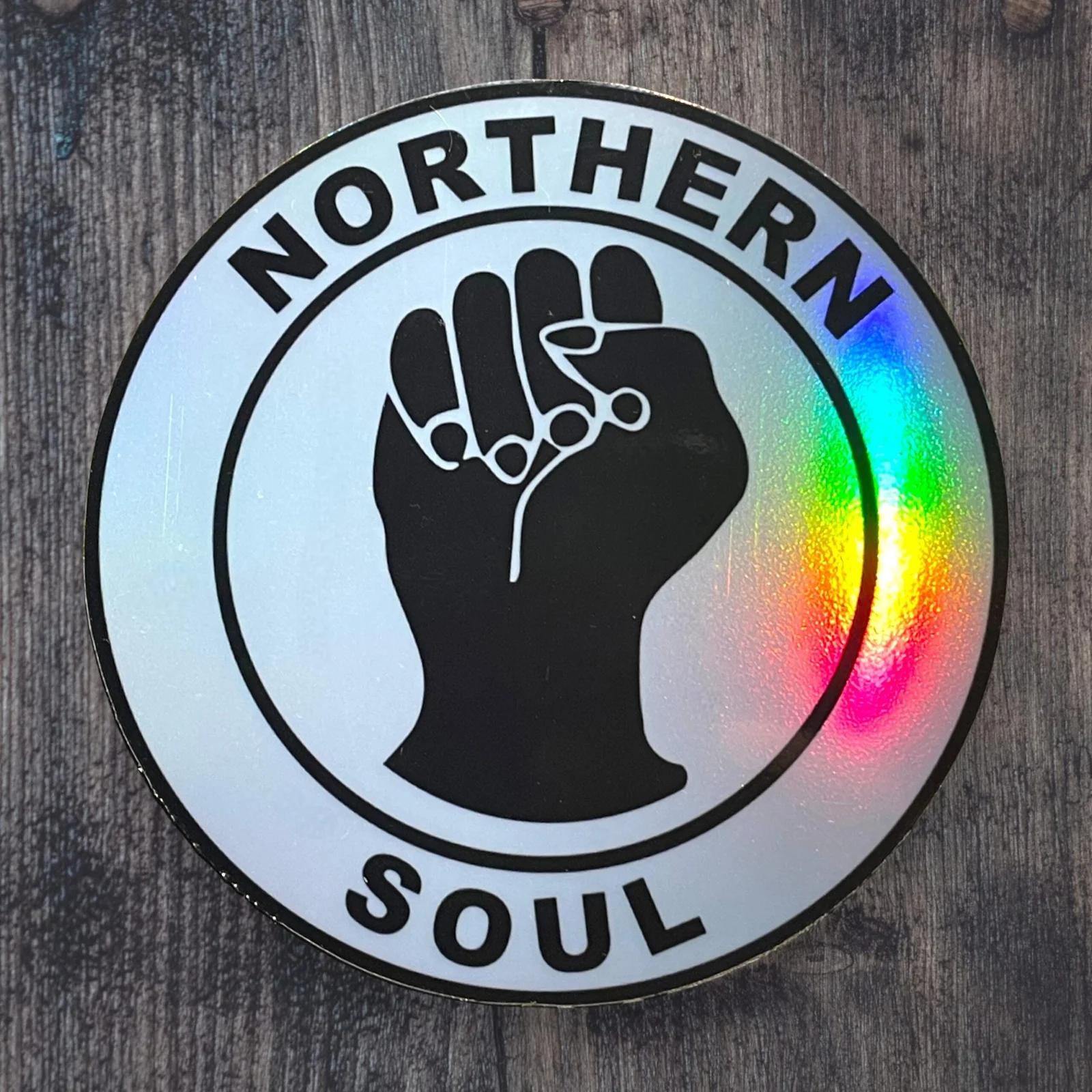 Toppa Ricamata Northern Soul - Fist Scooter Ska In Nero E Argento