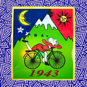 Albert Hofmann fietsdag 1943 holografische sticker