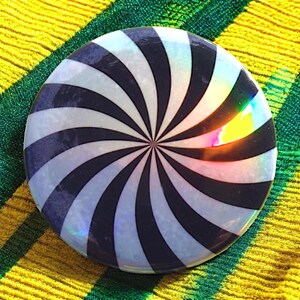 Holografiskt märke: psykedelisk väderkvarn, spiral, hypnotisk, hypnos