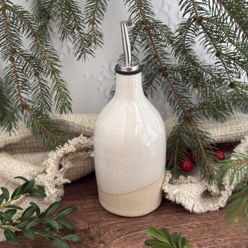 Olive Oil Dispenser, Handmade Pottery