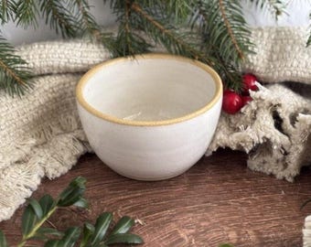 Frost White Mini Prep Bowl // Charcuterie, Handmade Pottery