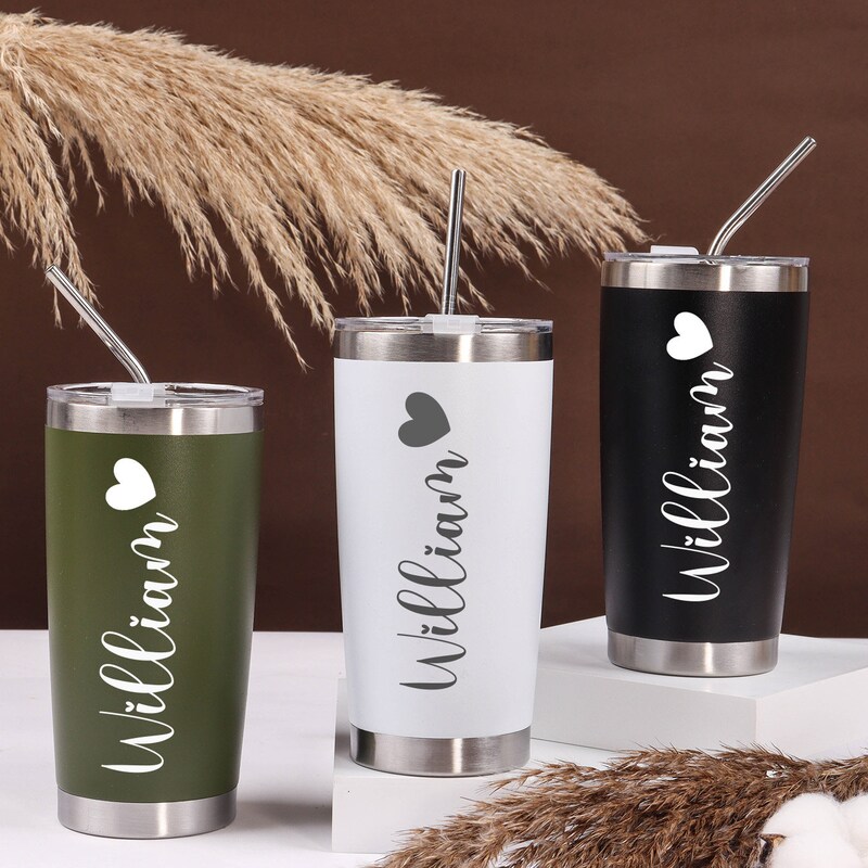 RPLIFE Sonnenblumen Becher 1,2L - Edelstahl Isolierbecher Mit Deckel