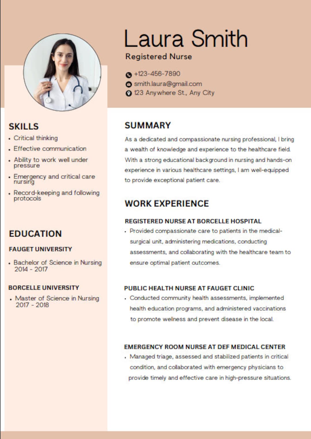 Resume Template Etsy