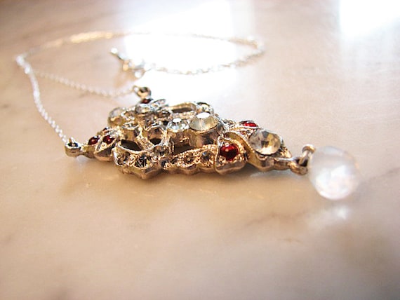 Vintage Antique Victorian Fancy Ornate Pendant Si… - image 5