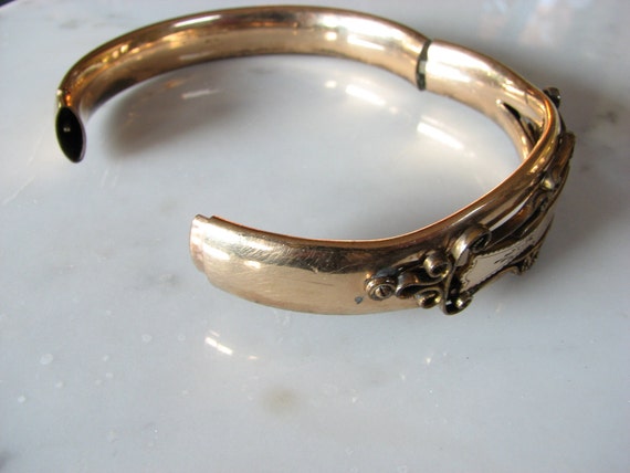 Victorian Bangle Bracelet Edwardian Early 1900s M… - image 2