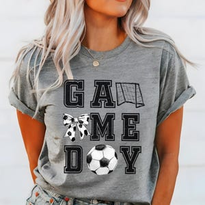 Game Day Shirt, Soccer Shirt, Soccer Spirit Shirt, Graphic Soccer Shirt, Soccer Lover Shirt, Trendy Soccer Mom Shirt, Game Day Tee for Women