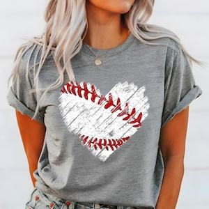 野球ハートシャツ、野球ゲームTシャツ、かわいい野球ママシャツ、グラフィック野球シャツ、クールな野球ハートTシャツ、トレンディな野球Tシャツ