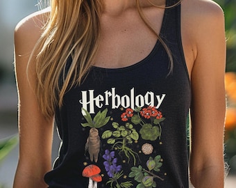 Herbology Plant Tank Top: Botanical Graphic Unisex Tee