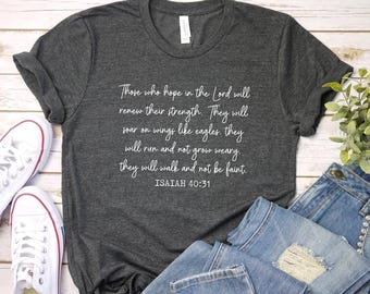 聖書の一節クリスチャンTシャツ、信仰にインスパイアされたシャツ、宗教的な聖書Tシャツ、インスピレーションを与える引用Tシャツ、ユニセックス信仰Tシャツ、トレンディなクリスチャンTシャツ