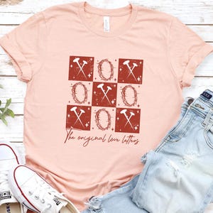 Camiseta XOXO The Original Love Letters, Camiseta unissex Love, Camiseta com estampa de letras românticas, Camiseta com diário Love Notes, Presente de Dia dos Namorados, Camiseta Love Trendy