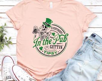 Funny Drinking T-Shirt: St. Patrick's Day Pub Crawl Tee