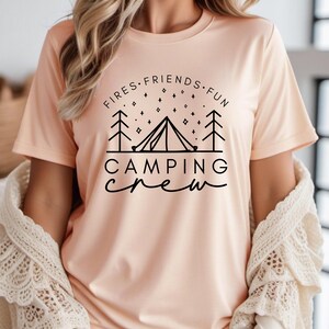 Camping Crew Shirt, Camp Life Shirt, Outdoor Shirt, Cute Hiking Shirt, Nature Lover Shirt, Camping Tee, Camping Gift, Graphic Adventure Tee