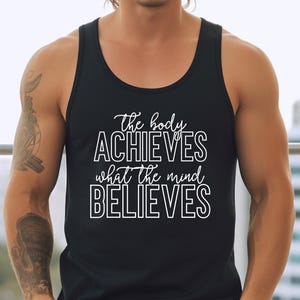 Motivational Fitness Tank Top, Workout Tank Top, Unisex Gym Tank Top, Inspirational Quote Tank Top, Graphic Gym Tank Top,Trendy Gym Tank Top