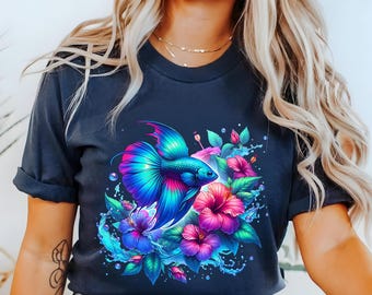 Tropical Fish T-Shirt: Vibrant Ocean Theme, Marine Life Tee