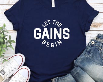 Camiseta "Que comiencen las ganancias": Camiseta deportiva unisex