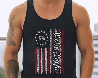 Camiseta sin mangas patriótica "We The People" de 1776: Día de la Independencia de EE. UU.