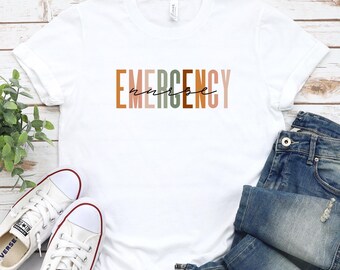 T-shirt d'infirmière d'urgence : T-shirt médical pour travailleur de la santé