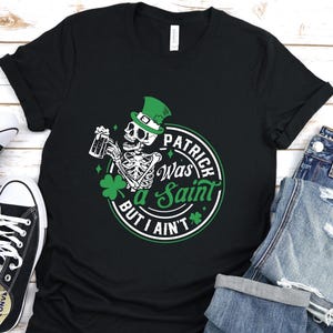 Camiseta del Día de San Patricio, Camiseta irlandesa divertida, Camiseta de San Patricio, Camiseta del Orgullo Irlandés, Camiseta con Trébol Gráfico, Camiseta unisex de Irlanda, Camiseta de Esqueleto Irlandés