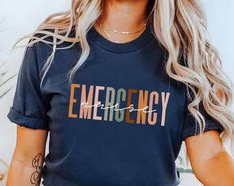 T-shirt d'infirmière d'urgence : T-shirt médical pour travailleur de la santé