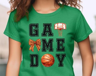 Basketbal-T-shirt Game Day: uniseks katoenen grafisch shirt