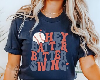 Hey Batter Batter Swing T-Shirt: Spieltag Baseball T-Shirt