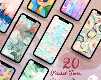 20 Abstract Pastel Iphone Wallpaper, Trendy Phone Wallpaper, Pastel Screensaver Background, Cute Lock Screen And Home Screen
