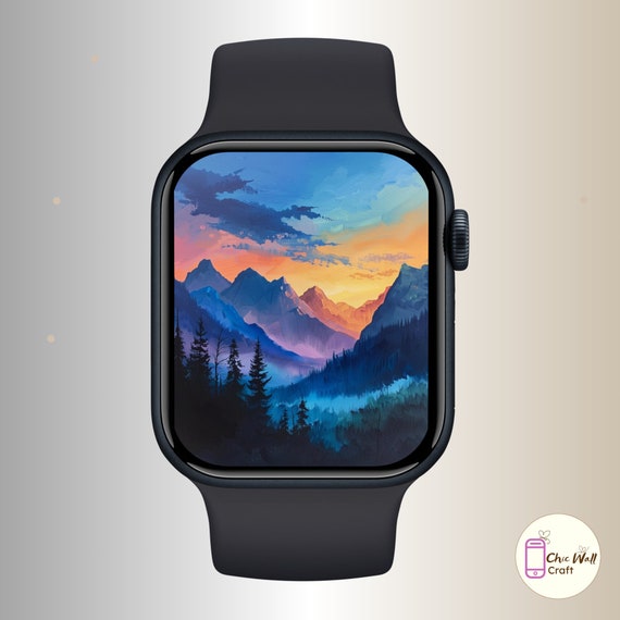 Smart Watch Faces How To Make A Wallpaper On Apple Watch Natural Wallpaper  Apple Watch, Mountain Wallpaper, Aesthetic Watch