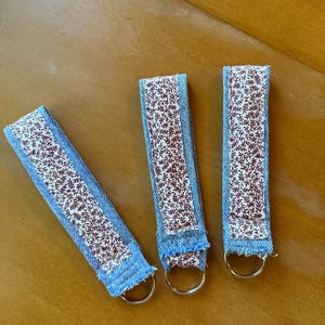 Denim Wrist Keychain