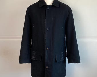 Bugatti メンズ ウール ロングコート アウトドア 冬 暖かい ボタン