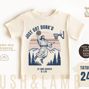 Just Got Dunked Funny Baptism Bodysuit, Baptized Shirt, Custom Baptism Baby Bodysuit, Baptism Baby Gift, Baby Christening, Baby Keepsake