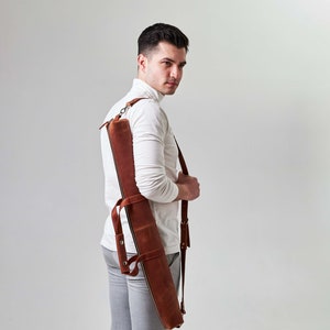 Queue Case aus Leder, Queue Case aus Leder, Billard Queue Tasche, Snooker Queue Case, Billard Cue Case