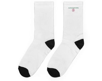 Don't Grow Weary Christian Crew Socks
