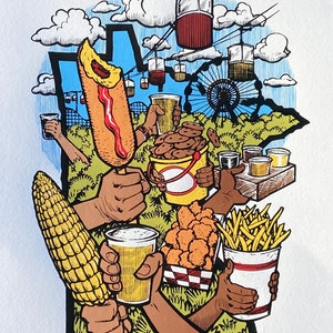 The Minnesota State Fair - 5 color limited edition screen print